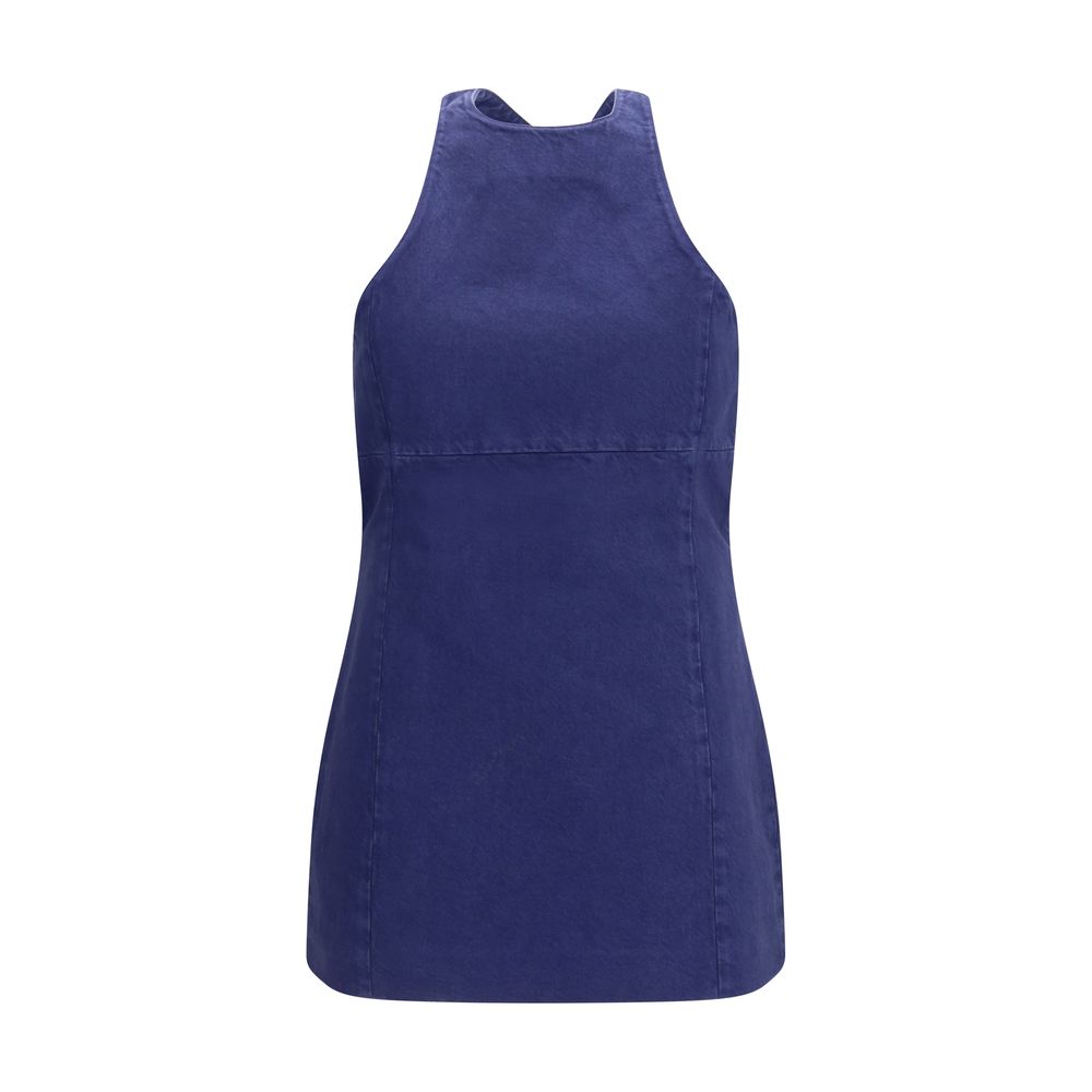 Miu Miu | Blue Cotton Casual Dress