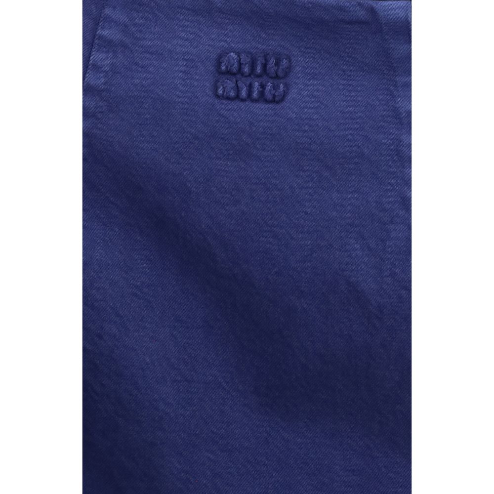 Miu Miu | Blue Cotton Casual Dress