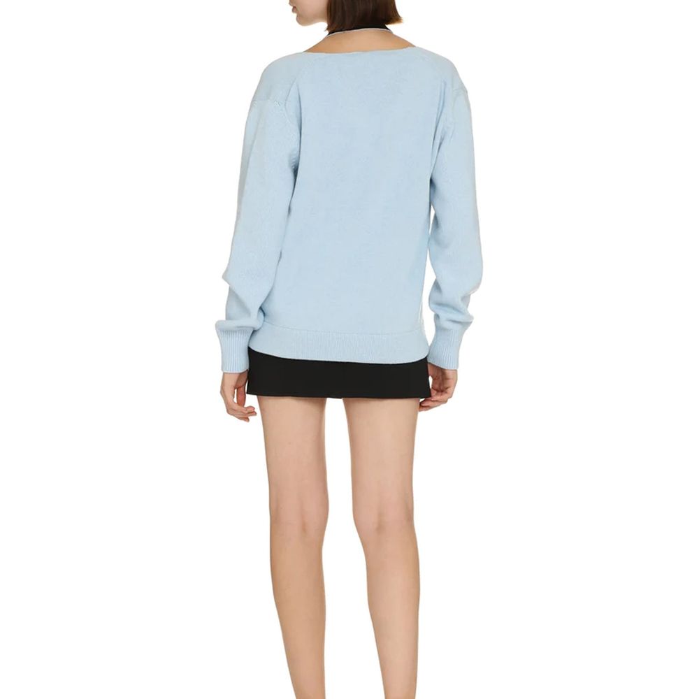 Fendi | Blue Cashmere Cardigan
