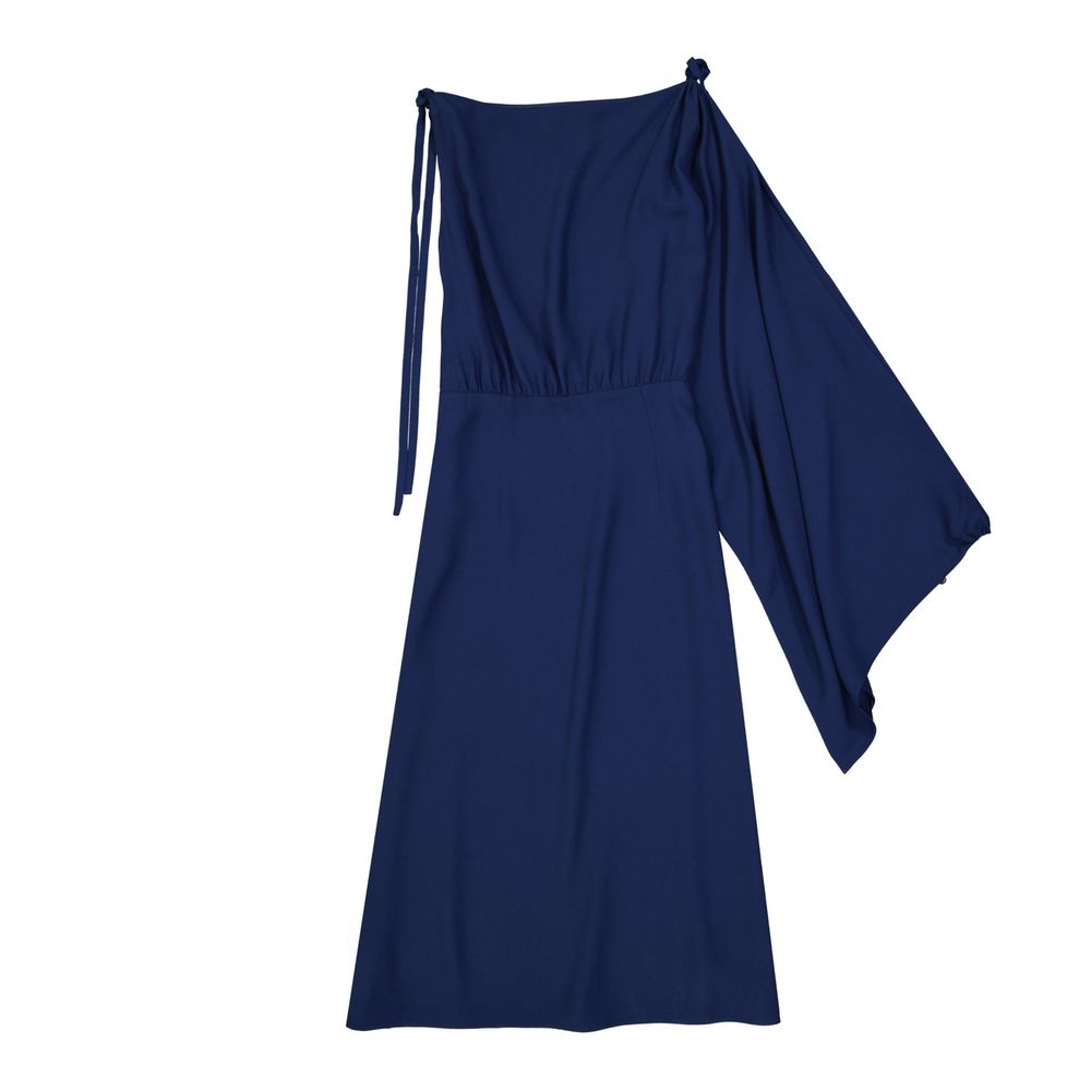Prada | Blue Acetate Cocktail Dress
