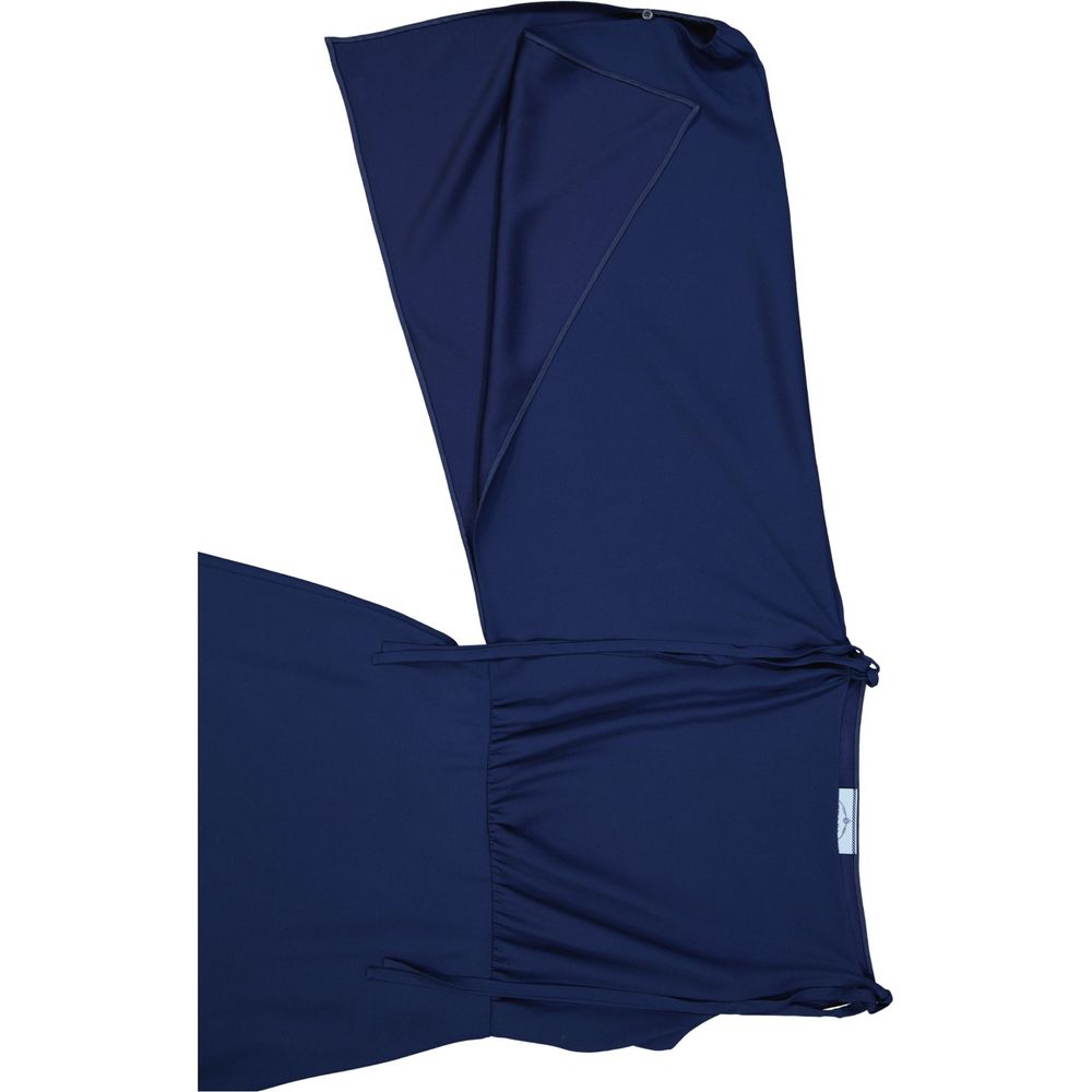 Prada | Blue Acetate Cocktail Dress