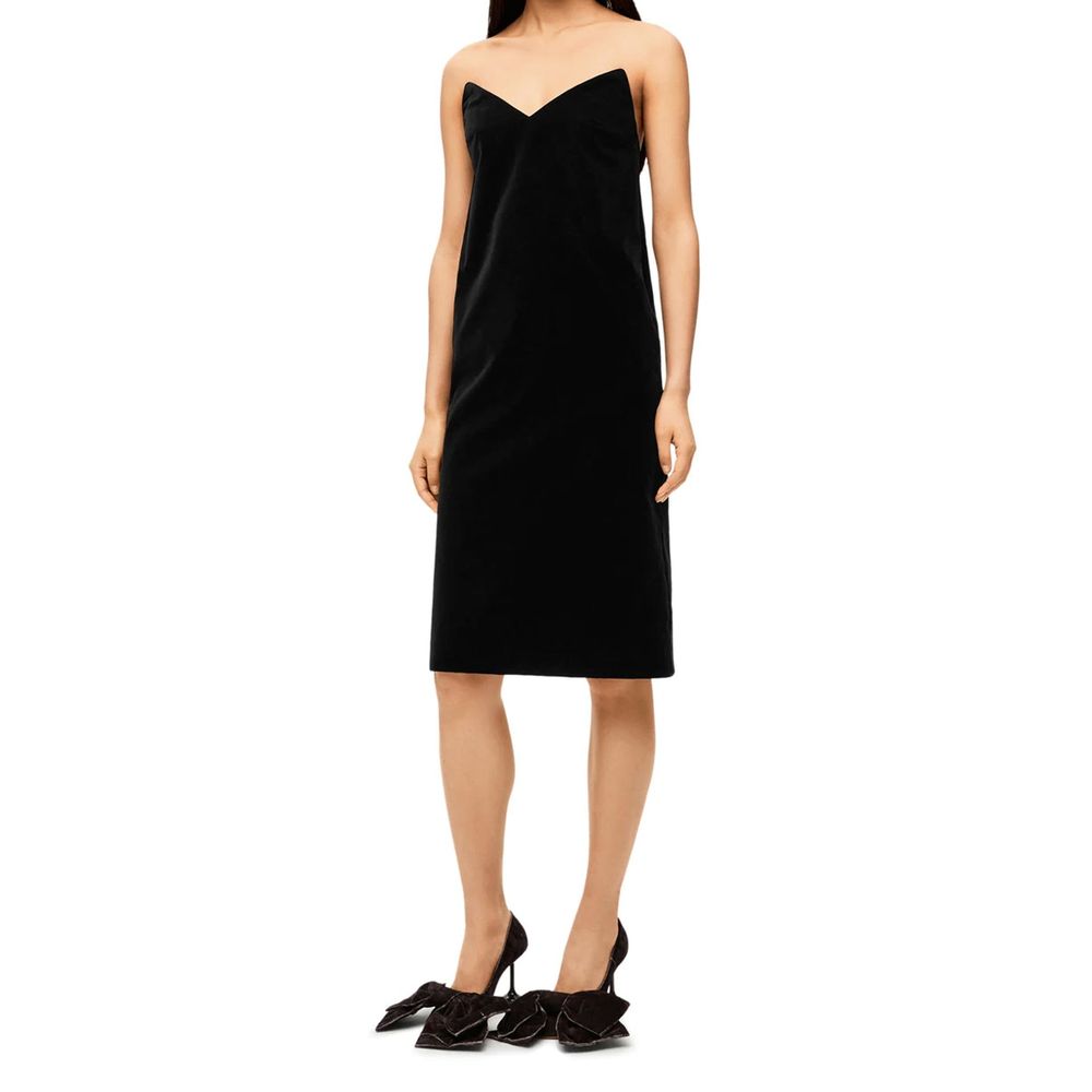 Loewe | Black Cotton Cocktail Dress