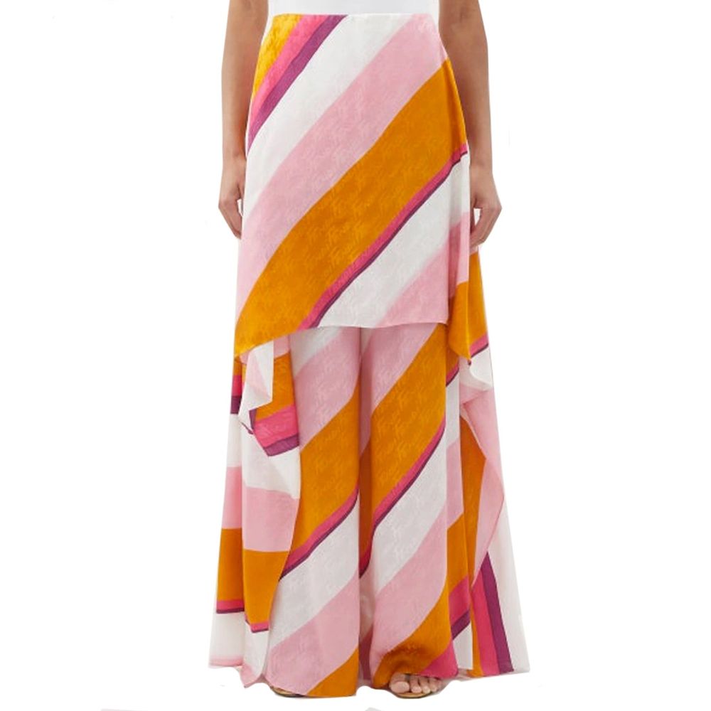Fendi | Multicolor Silk Casual Pants