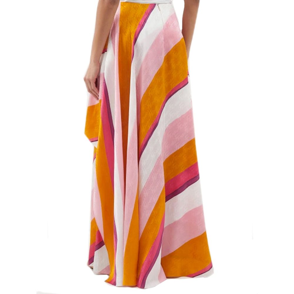 Fendi | Multicolor Silk Casual Pants
