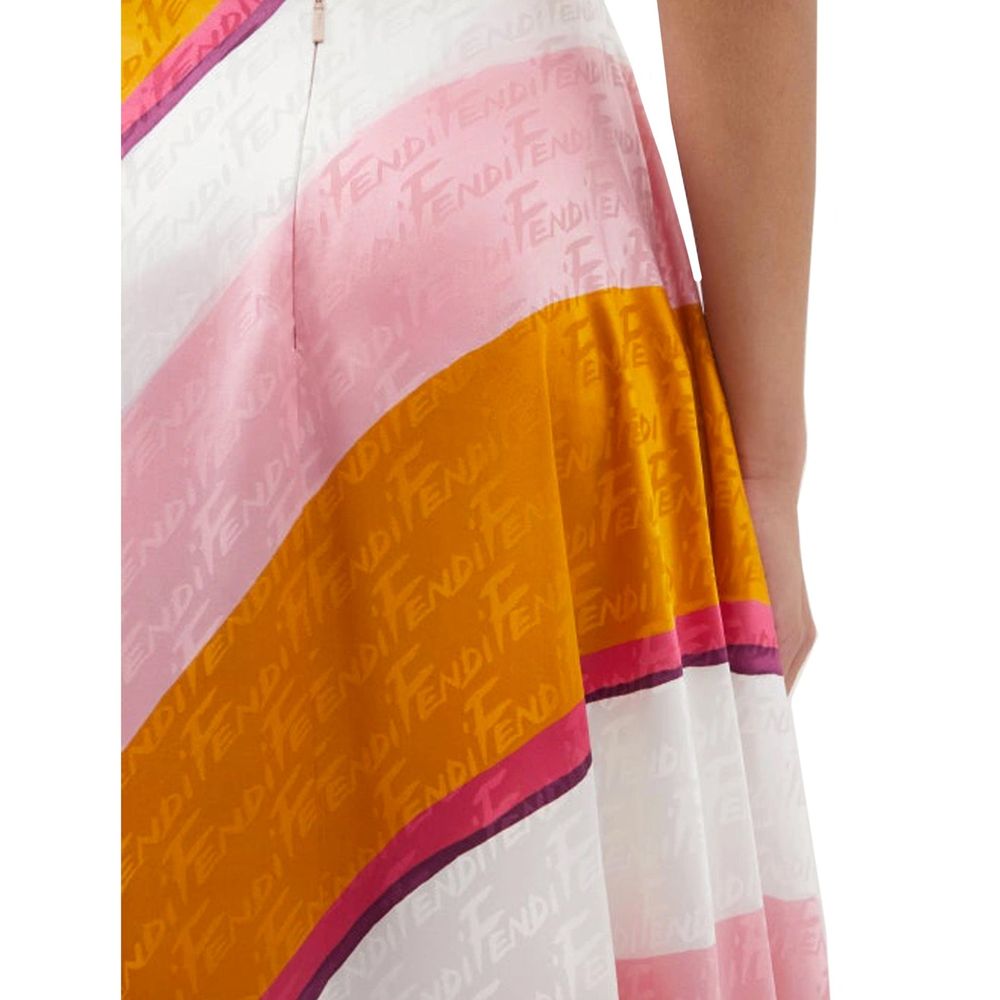 Fendi | Multicolor Silk Casual Pants