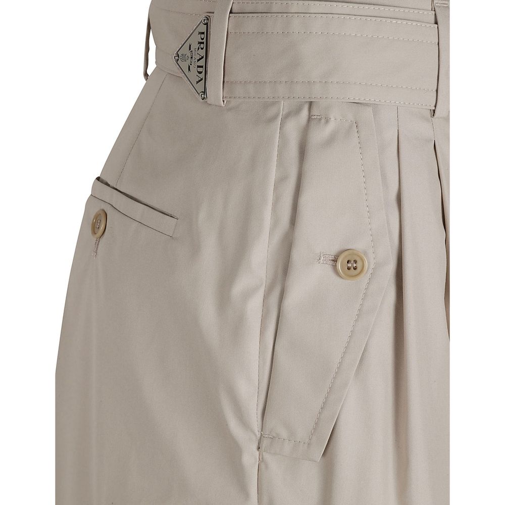 Prada | Beige Cotton Cargo Pants