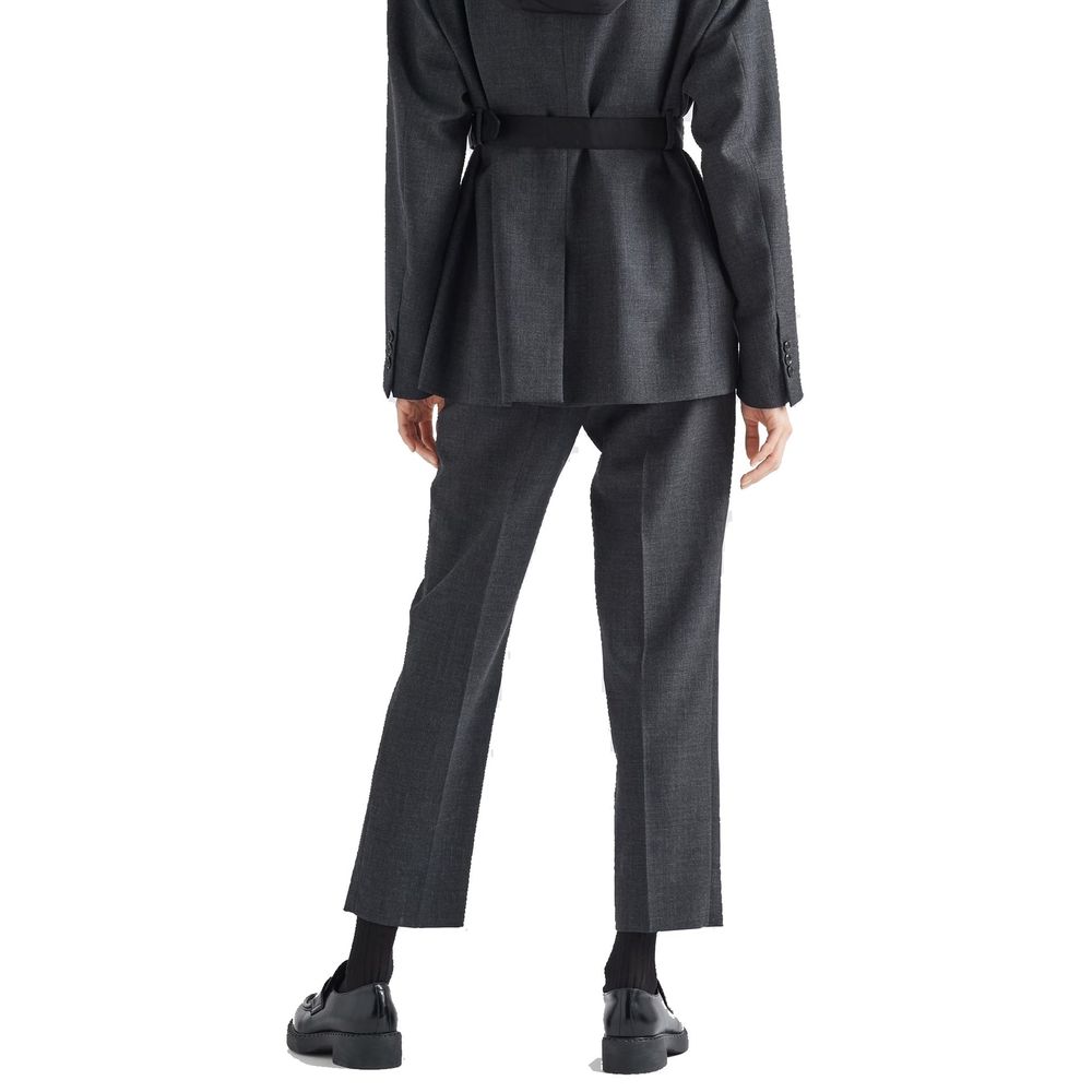 Prada | Gray Virgin Wool Dress Pants