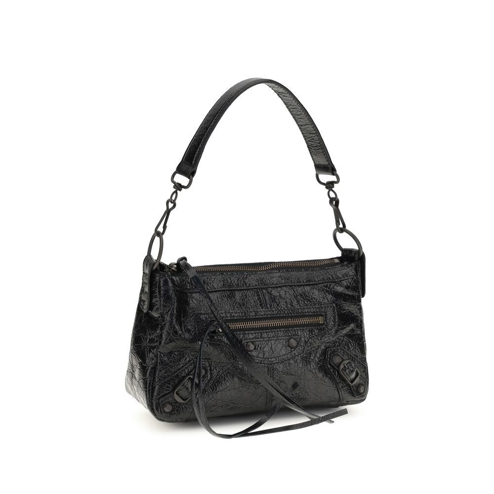 Balenciaga | Black Lamb Ovis Aries Shoulder Bag