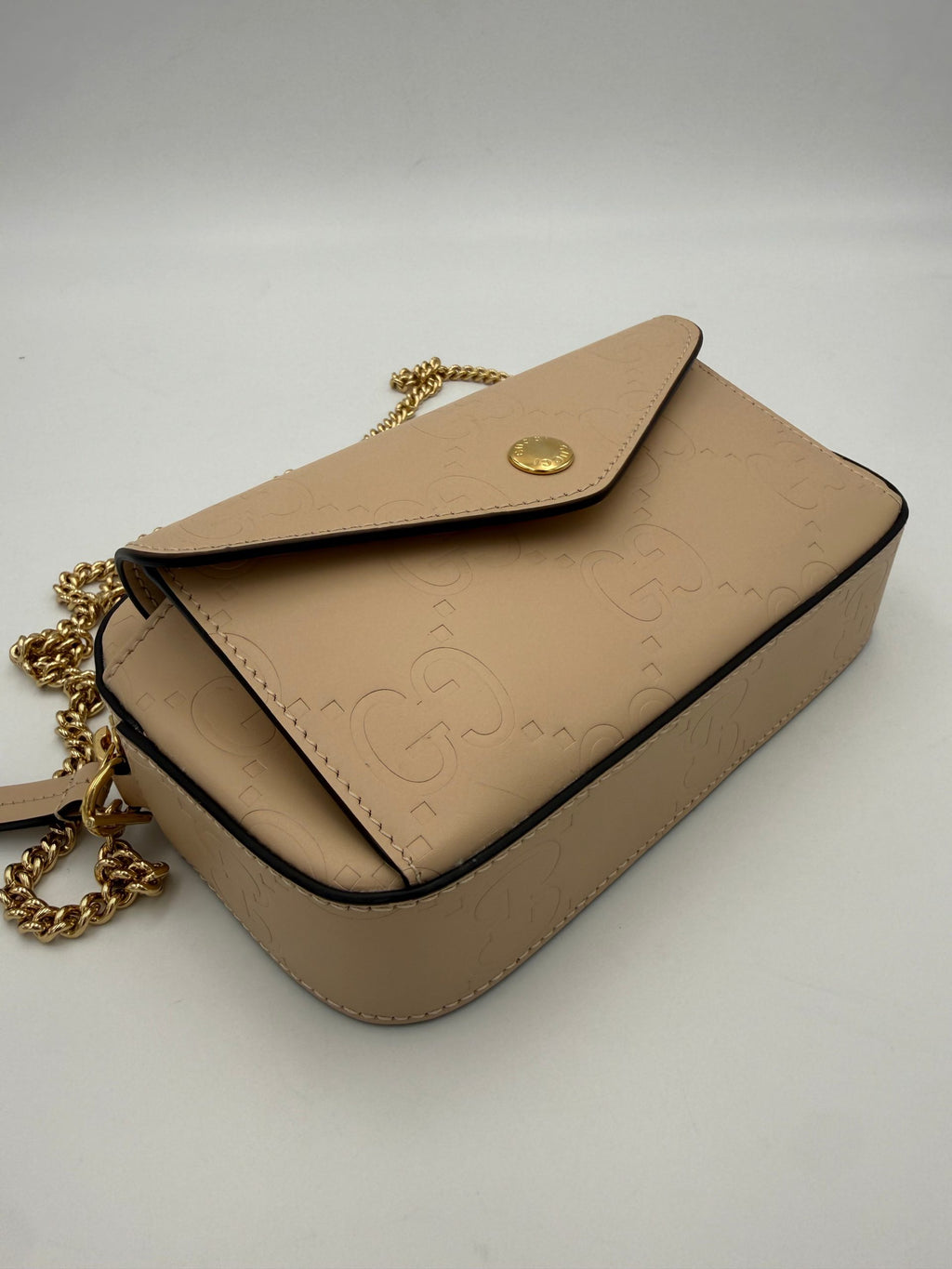 Gucci | GG Jumbo Beige with Front Pocket Shoulder Bag