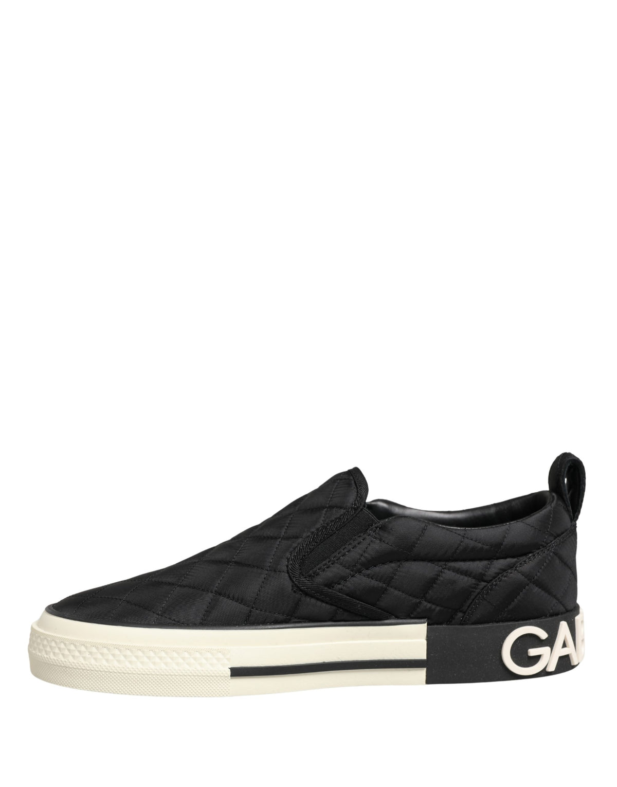 Dolce & Gabbana | Black Quilted Slip On Low Top Sneakers Shoes