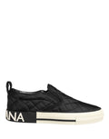 Dolce & Gabbana | Black Quilted Slip On Low Top Sneakers Shoes