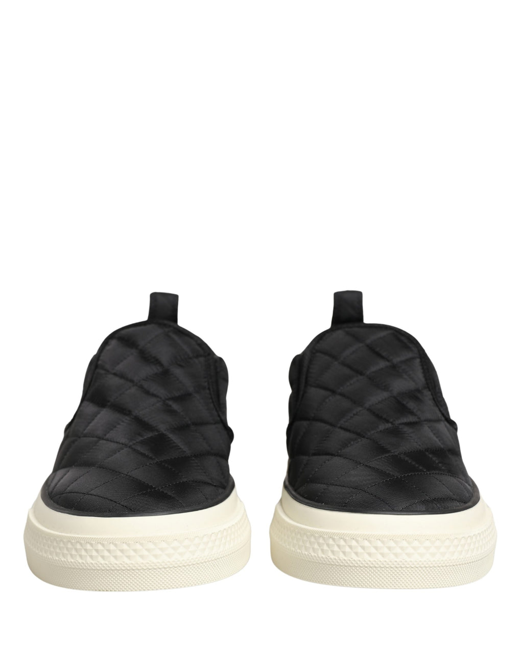 Dolce & Gabbana | Black Quilted Slip On Low Top Sneakers Shoes