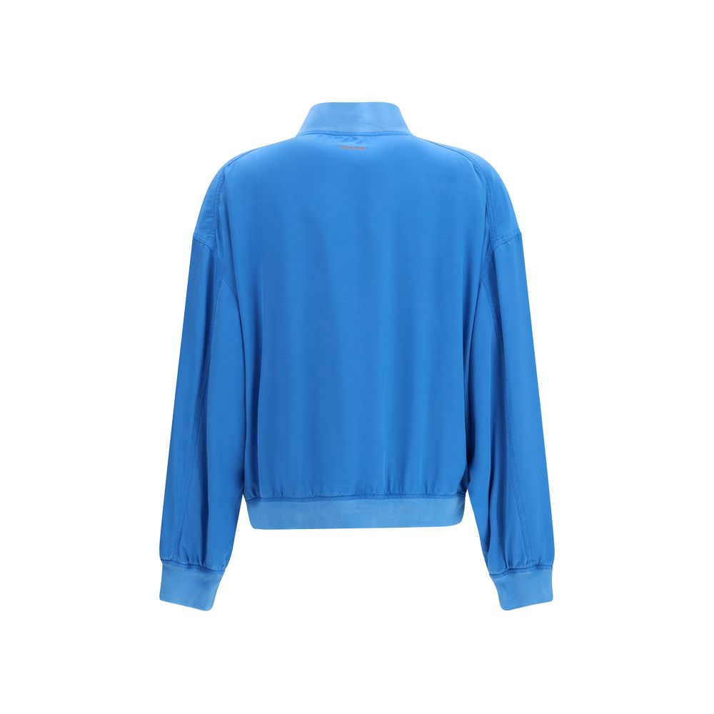 Versace | Blue Silk Bomber