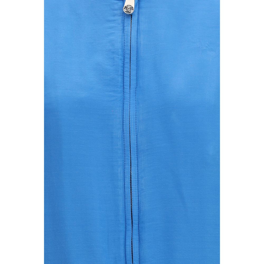 Versace | Blue Silk Bomber