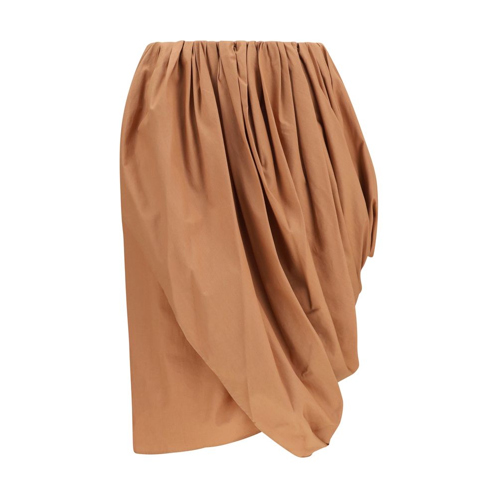 Chloé | Beige Cotton Midi Skirt