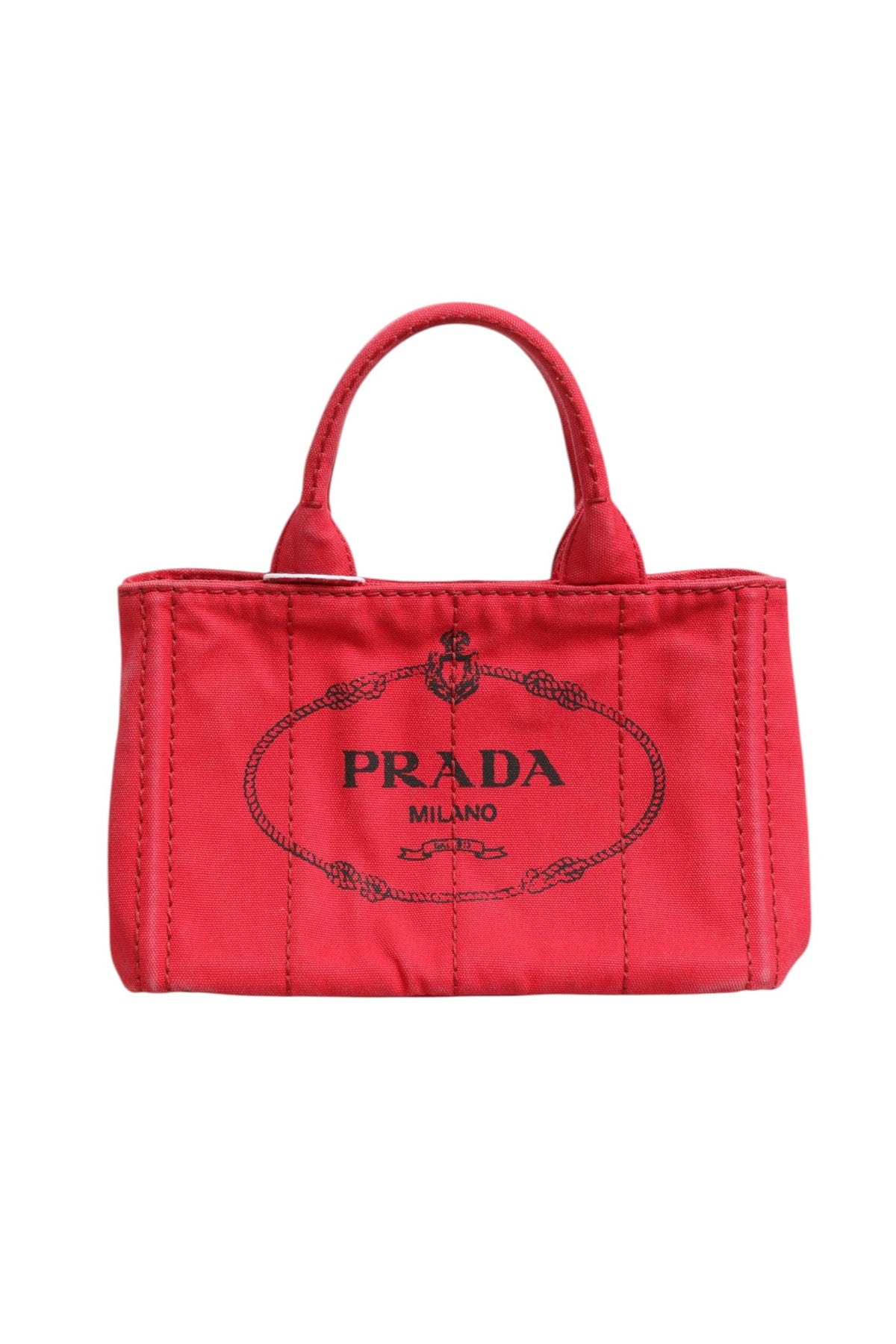Prada | Canapa Mini Canvas Tote