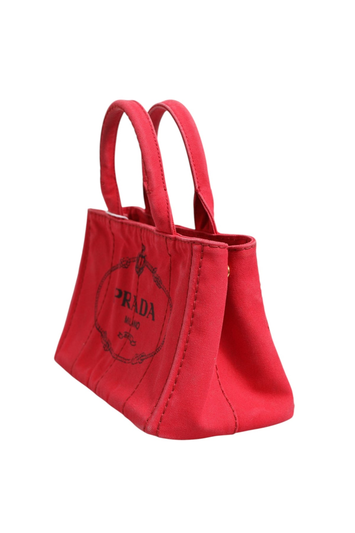 Prada | Canapa Mini Canvas Tote