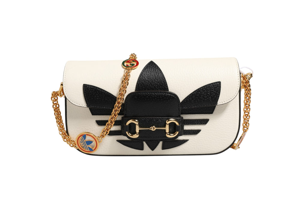 Gucci | x Adidas Horsebit 1955 Shoulder Bag Black/White