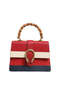 Gucci | Dionysus Bamboo Medium Top Handle Bag White Blue Red