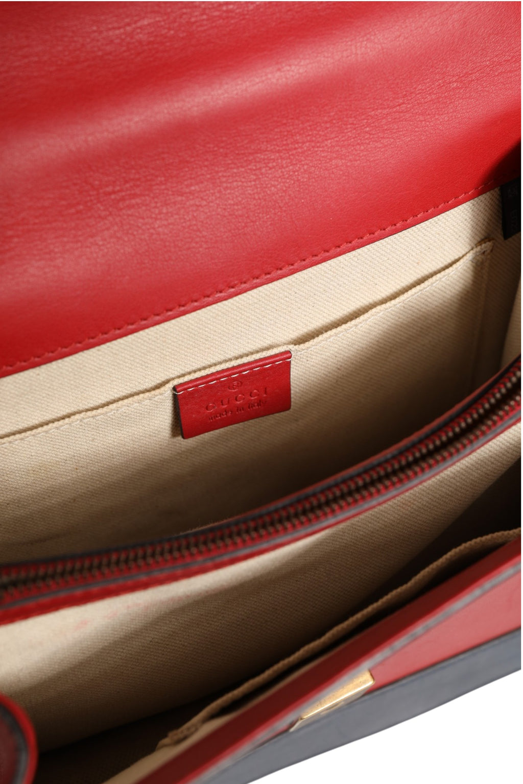 Gucci | Dionysus Bamboo Medium Top Handle Bag White Blue Red
