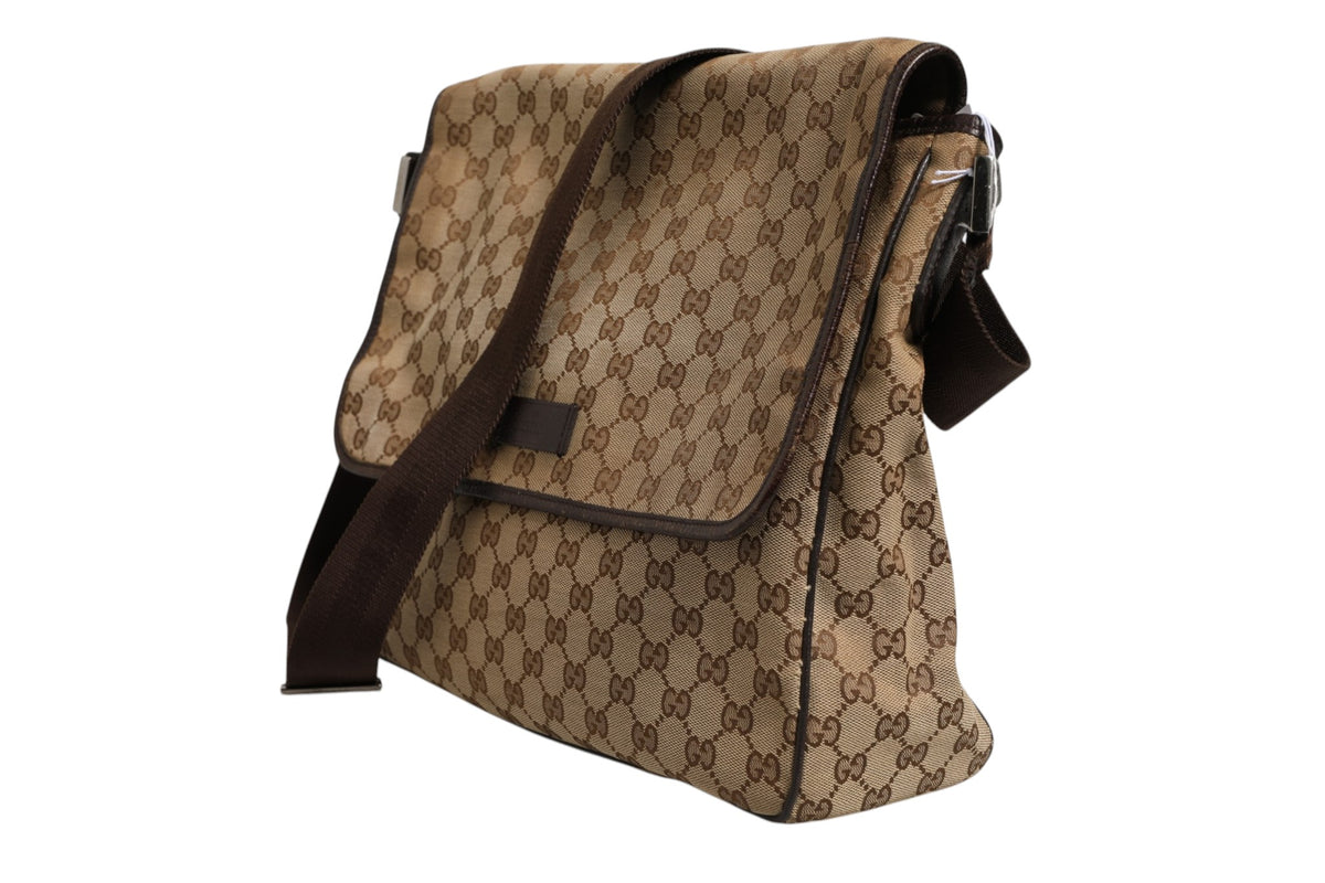 Gucci | GG Canvas Flap Messenger Bag
