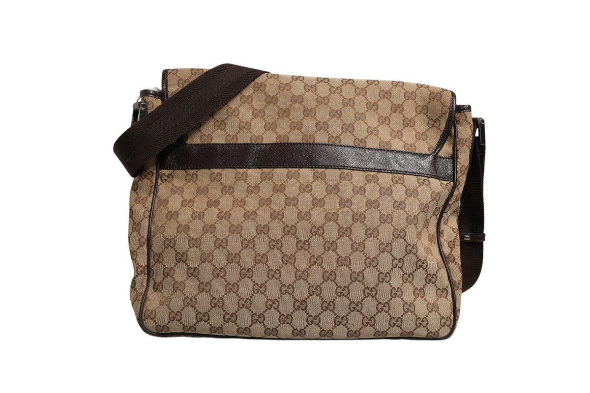 Gucci | GG Canvas Flap Messenger Bag