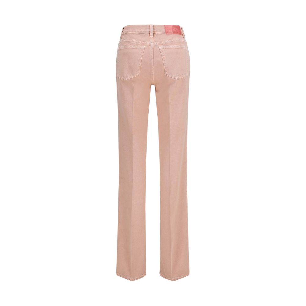 Chloé | Multicolor Cotton Straight-Leg Jeans