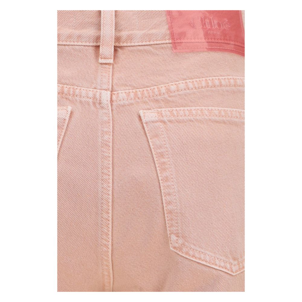 Chloé | Multicolor Cotton Straight-Leg Jeans