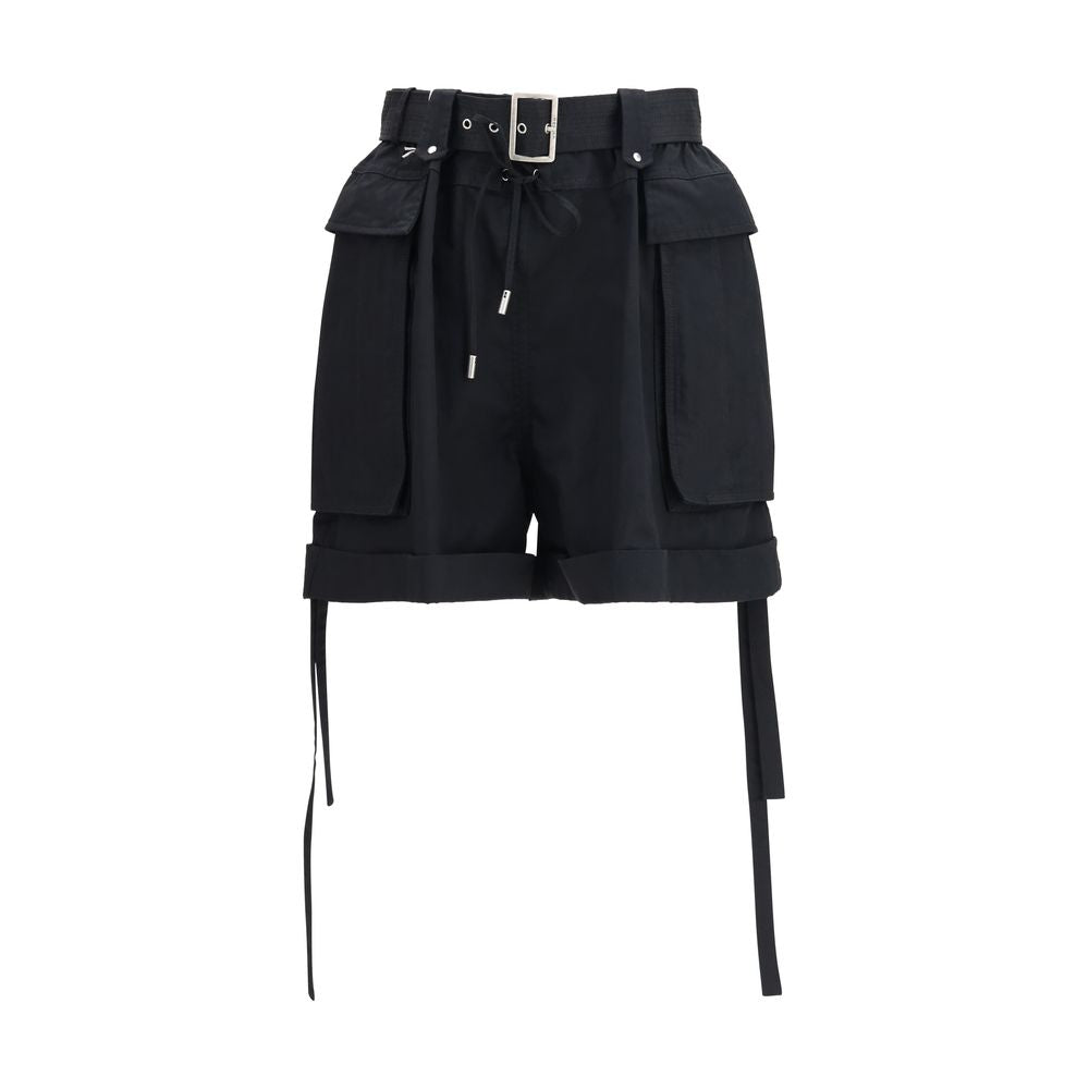 Alexander McQueen | Black Cotton Bermuda Shorts