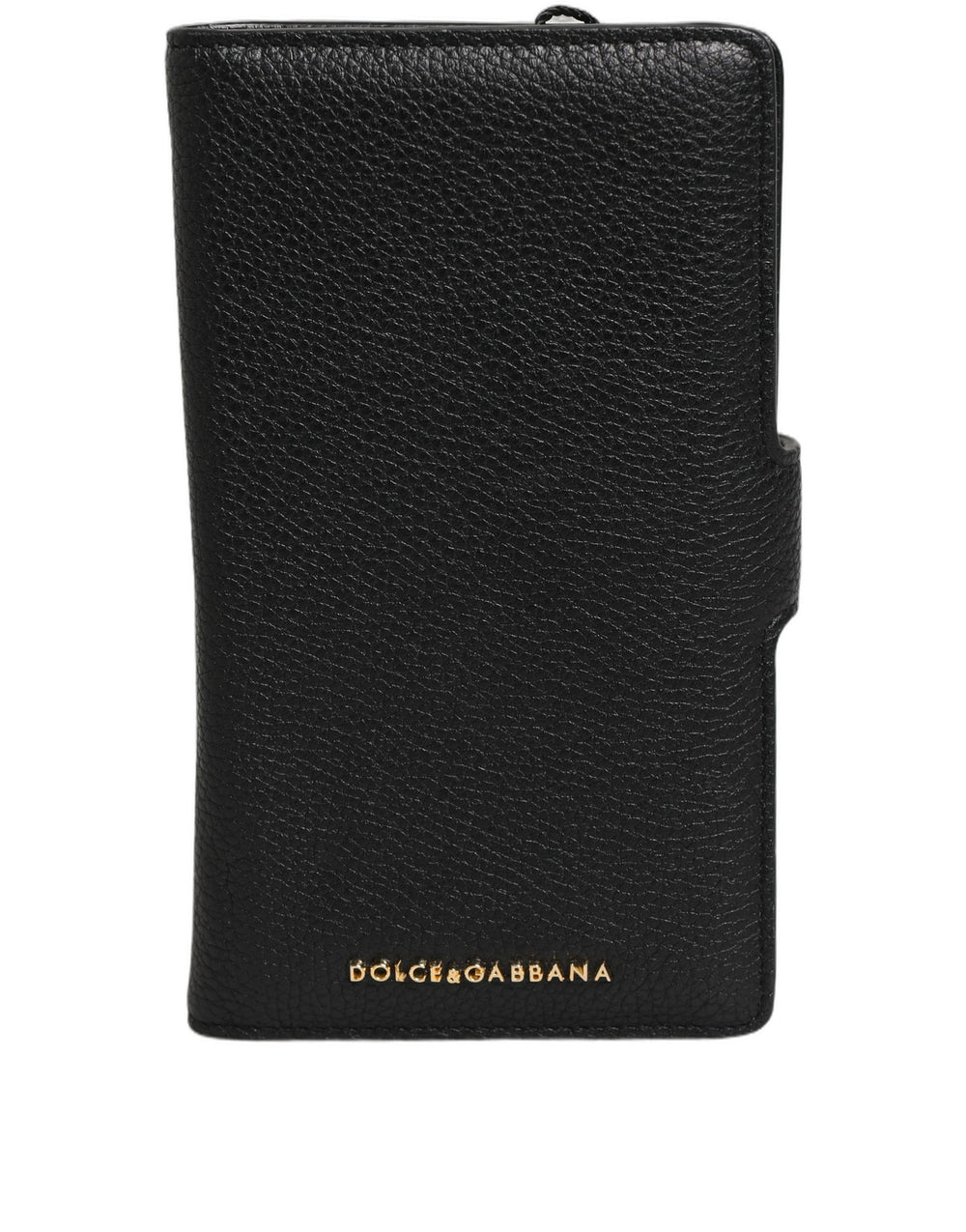 Dolce & Gabbana | Case Flip Cover Black Calf Leather iPhone11 PRO Phone