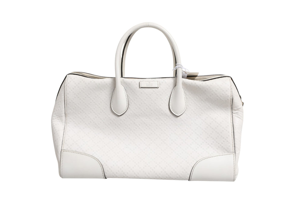 Gucci | Medium Diamante Leather Boston Bag