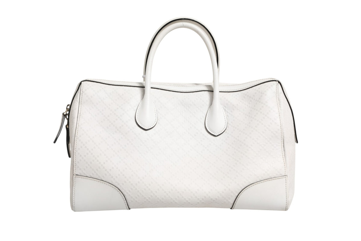 Gucci | Medium Diamante Leather Boston Bag