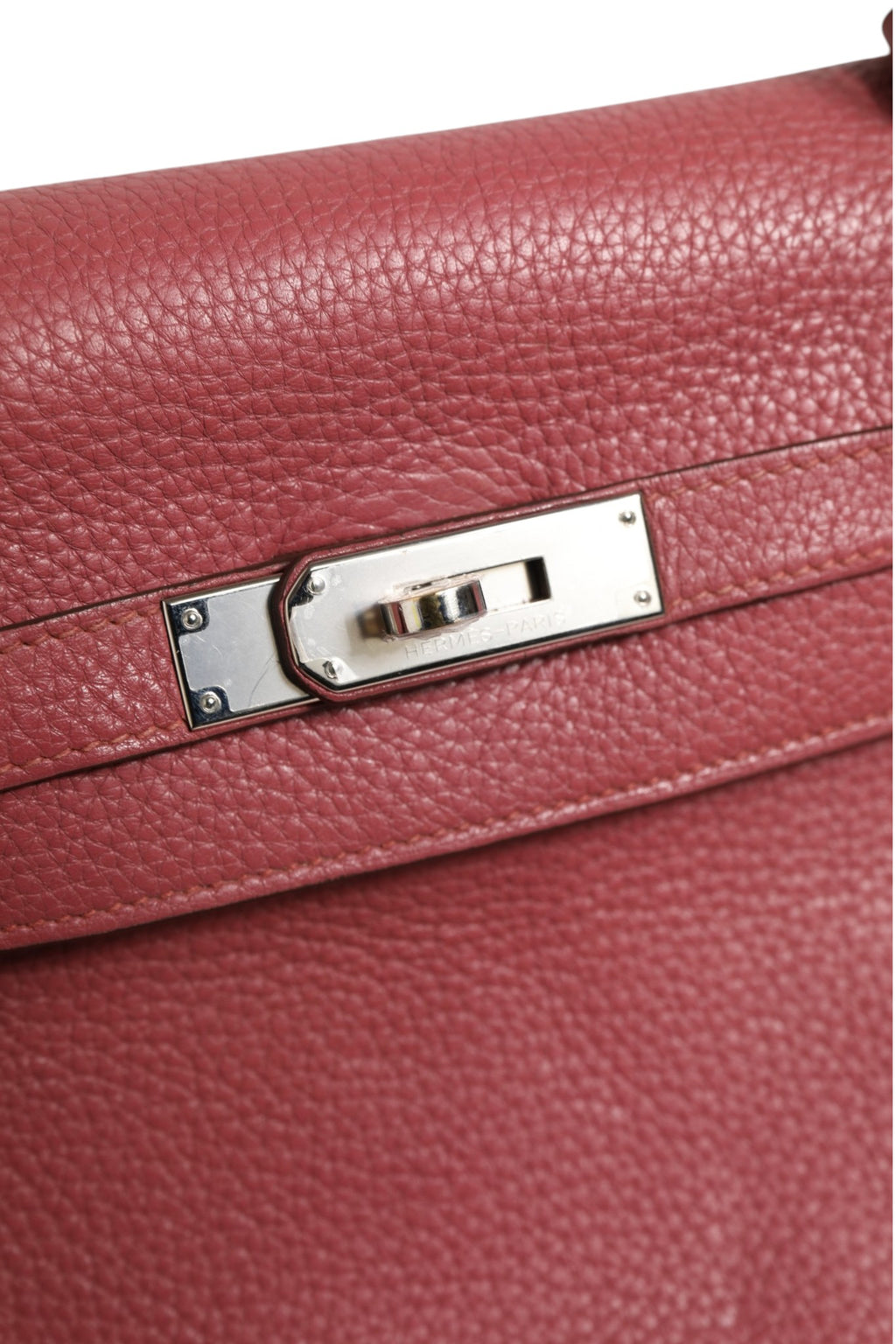 Hermès | Kelly 32 Rouge H Togo Retourne Palladium