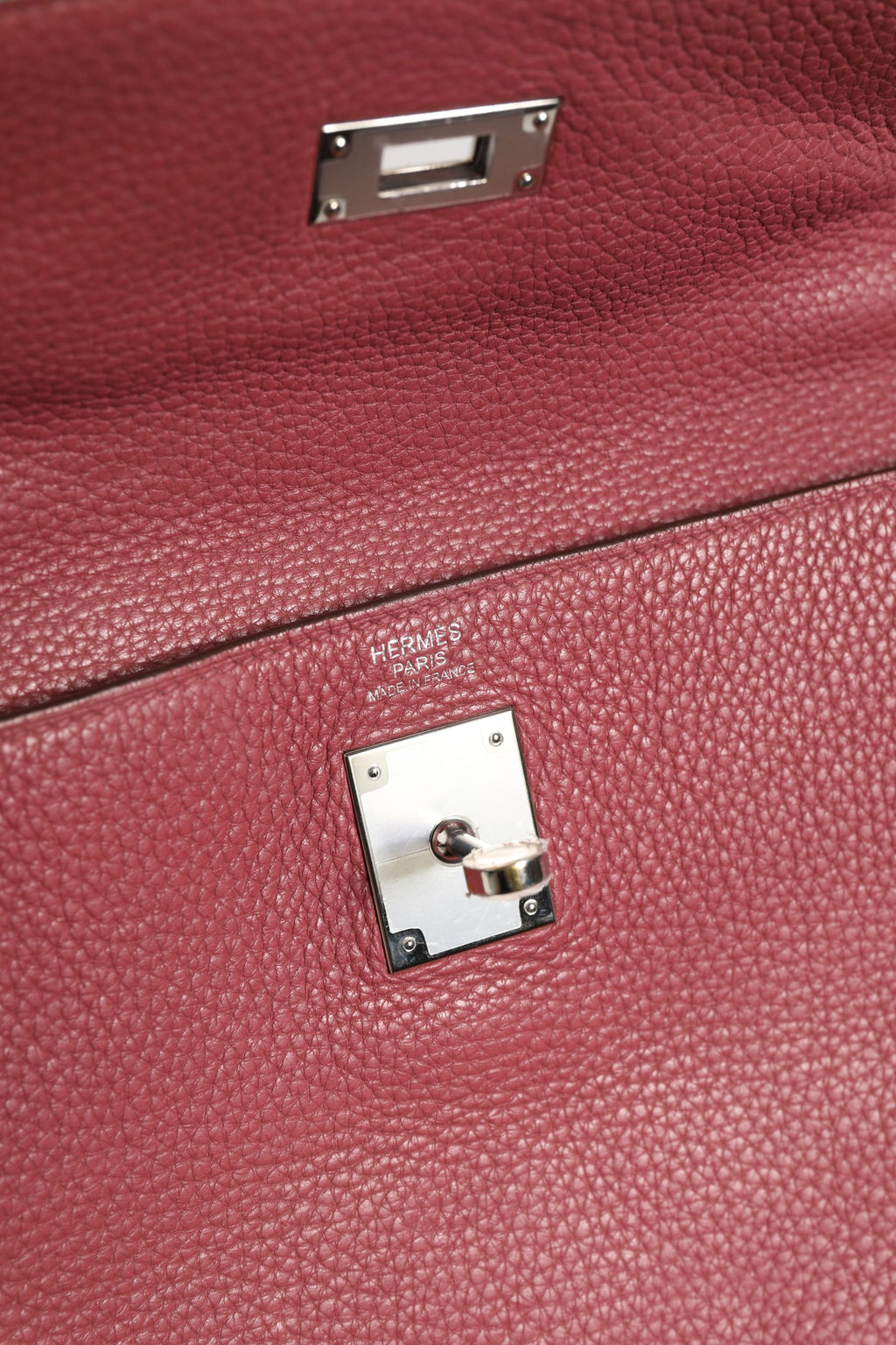 Hermès | Kelly 32 Rouge H Togo Retourne Palladium