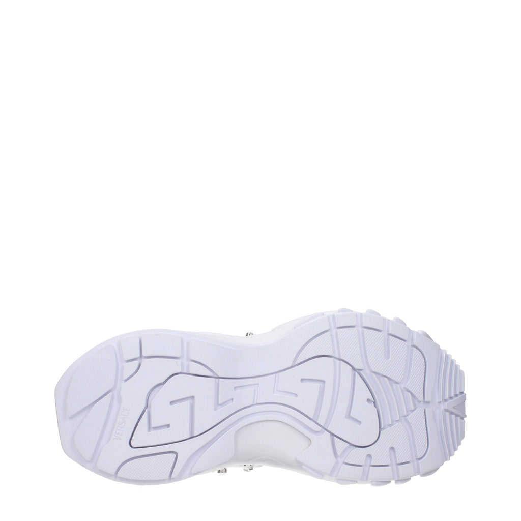 Versace | White Fabric Sneakers