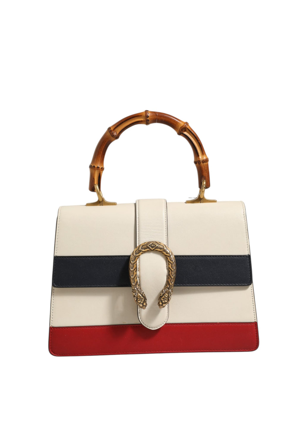 Gucci | Dionysus Bamboo Top Handle Bag Colorblock Leather