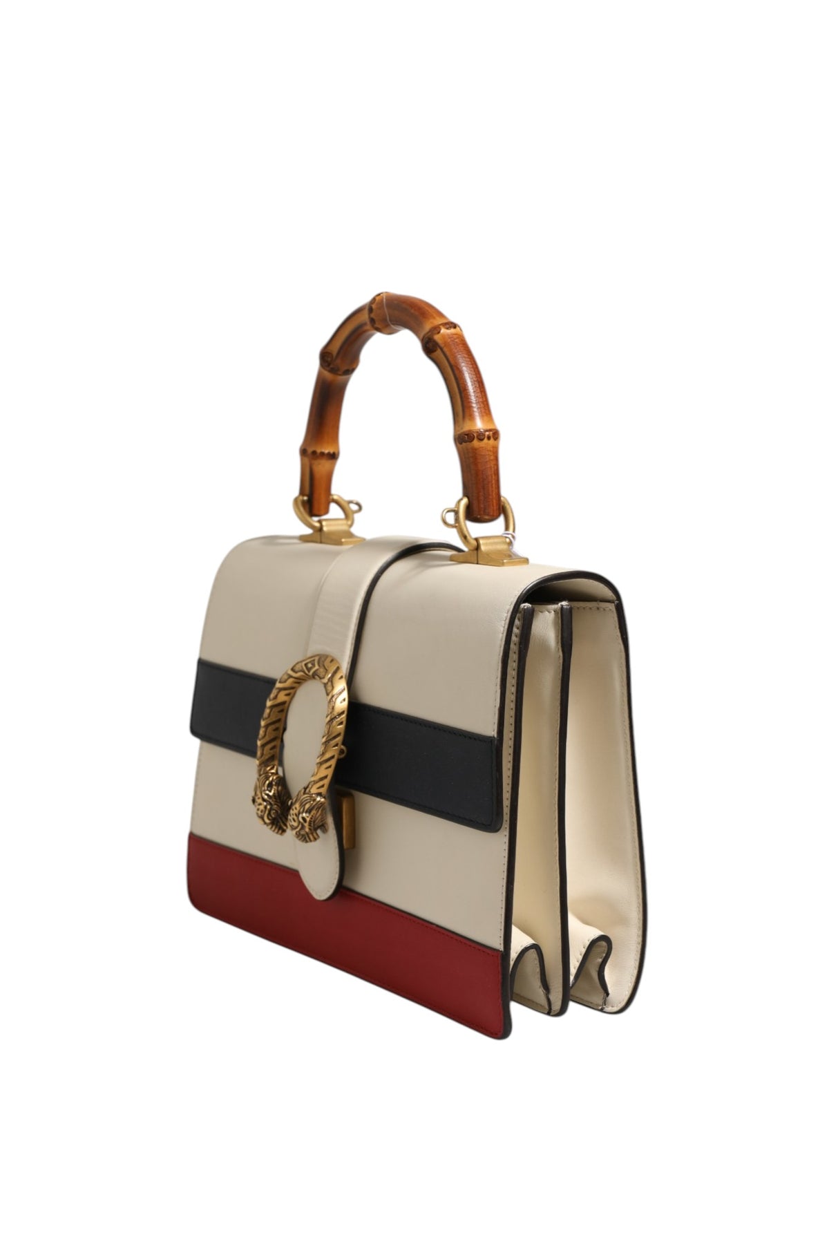 Gucci | Dionysus Bamboo Top Handle Bag Colorblock Leather