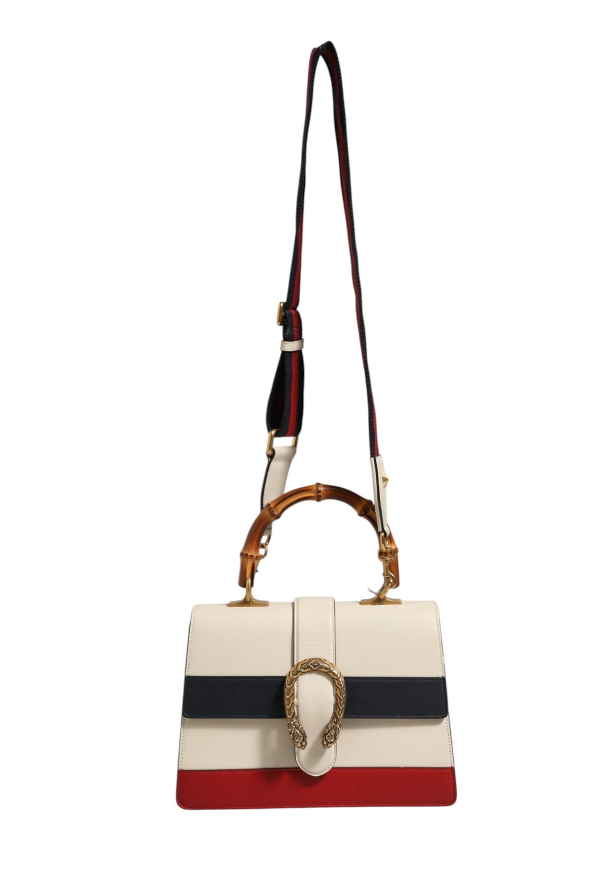Gucci | Dionysus Bamboo Top Handle Bag Colorblock Leather