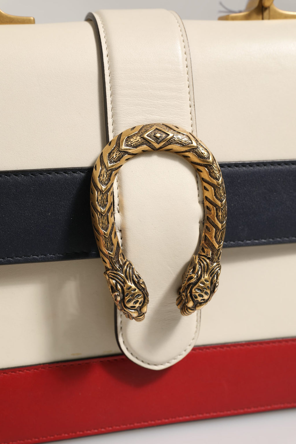 Gucci | Dionysus Bamboo Top Handle Bag Colorblock Leather