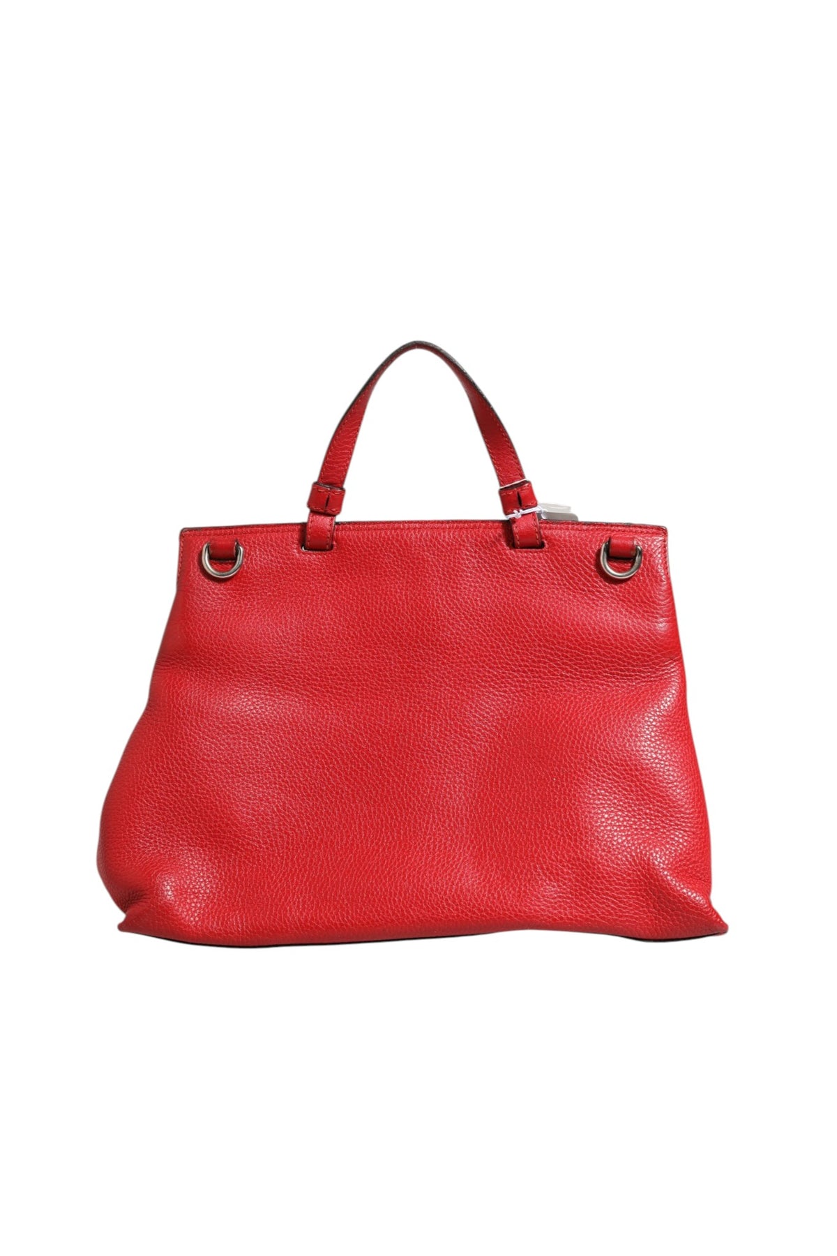 Gucci | Red Leather Bamboo Daily Tote Crossbody Bag