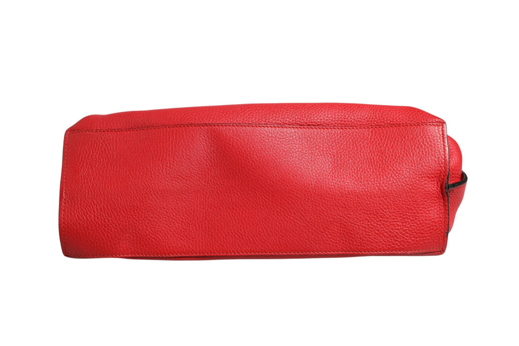Gucci | Red Leather Bamboo Daily Tote Crossbody Bag