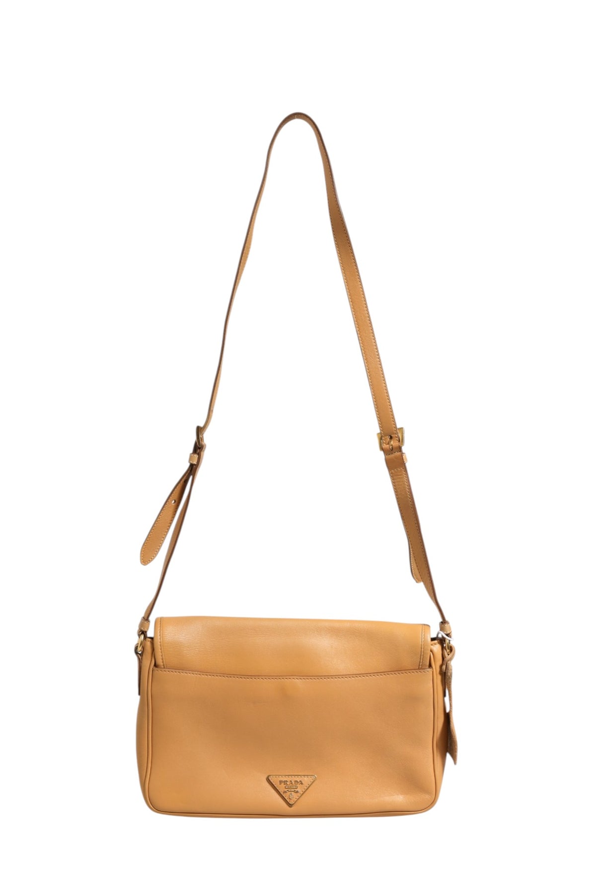 Prada | Sidonie Beige Pebble Leather shoulder bag