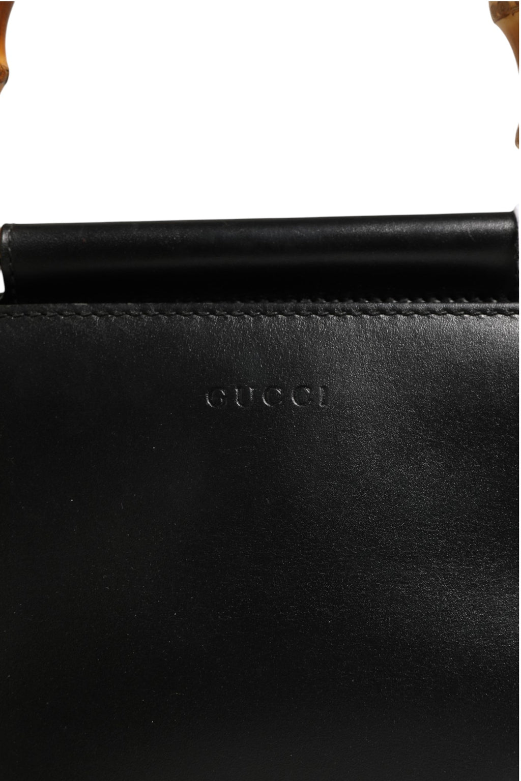 Gucci | Nymphaea Bamboo Top Handle Leather Bag