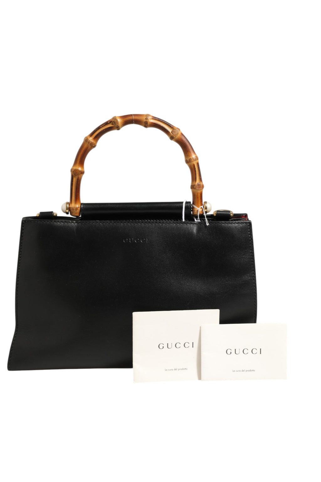 Gucci | Nymphaea Bamboo Top Handle Leather Bag