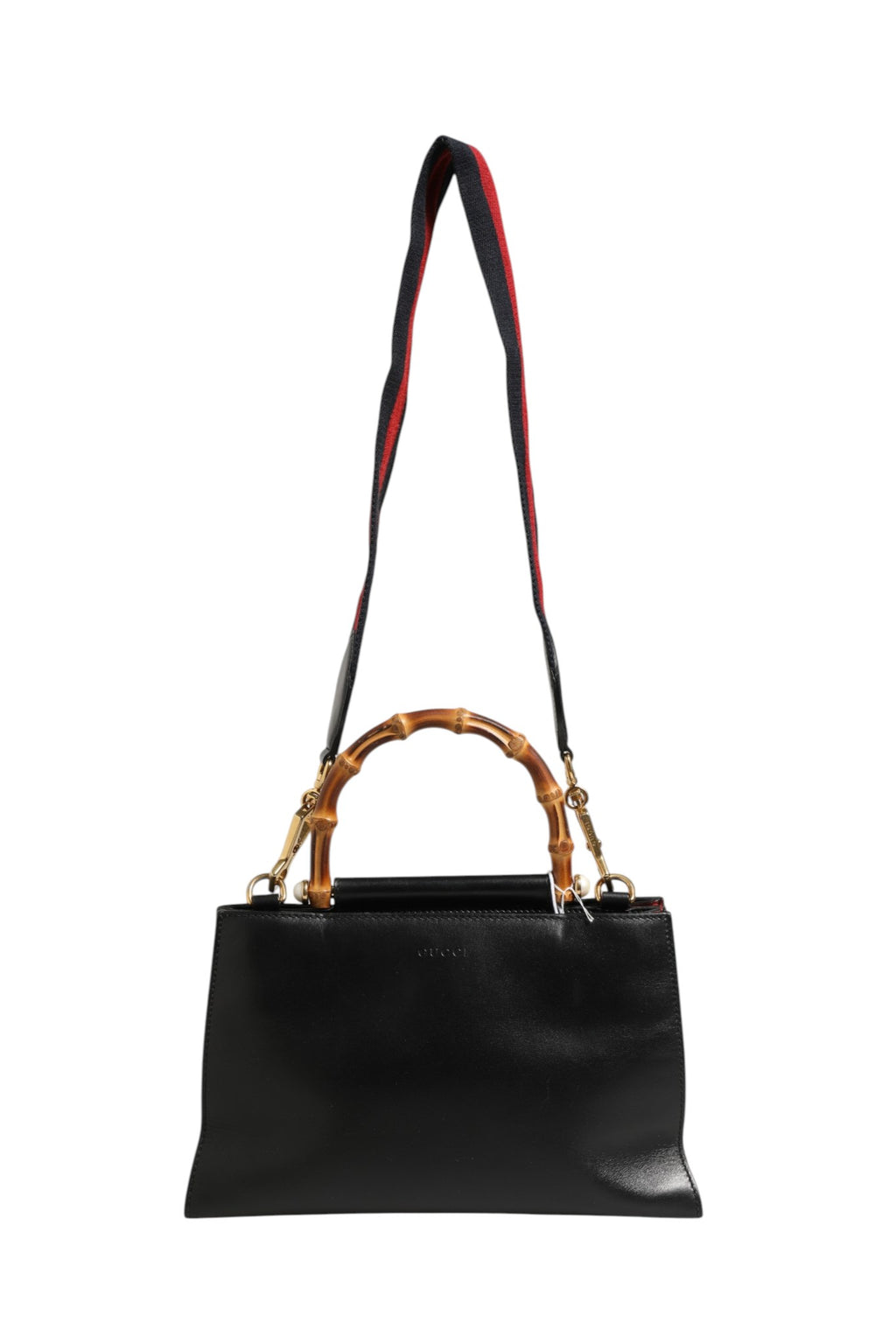 Gucci | Nymphaea Bamboo Top Handle Leather Bag