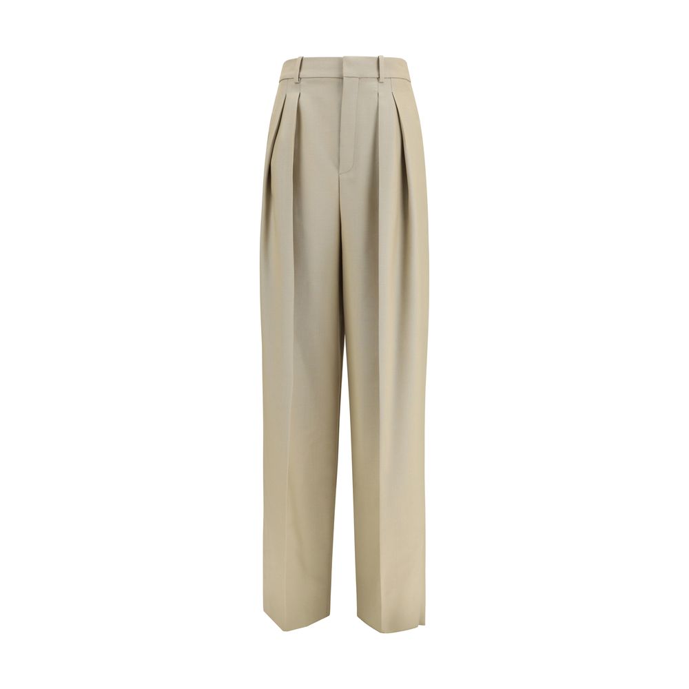 Saint Laurent | Beige Wool Oves Aries Dress Pants