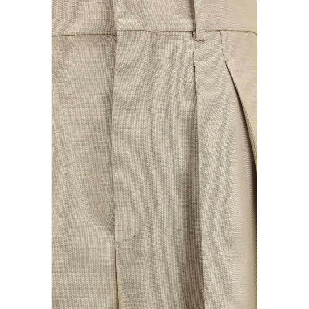 Saint Laurent | Beige Wool Oves Aries Dress Pants