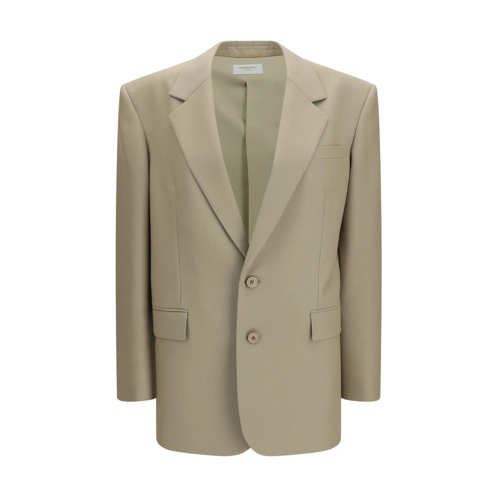 Saint Laurent | Beige Wool Oves Aries Blazer