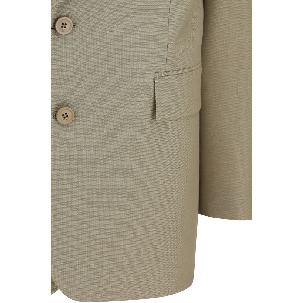 Saint Laurent | Beige Wool Oves Aries Blazer
