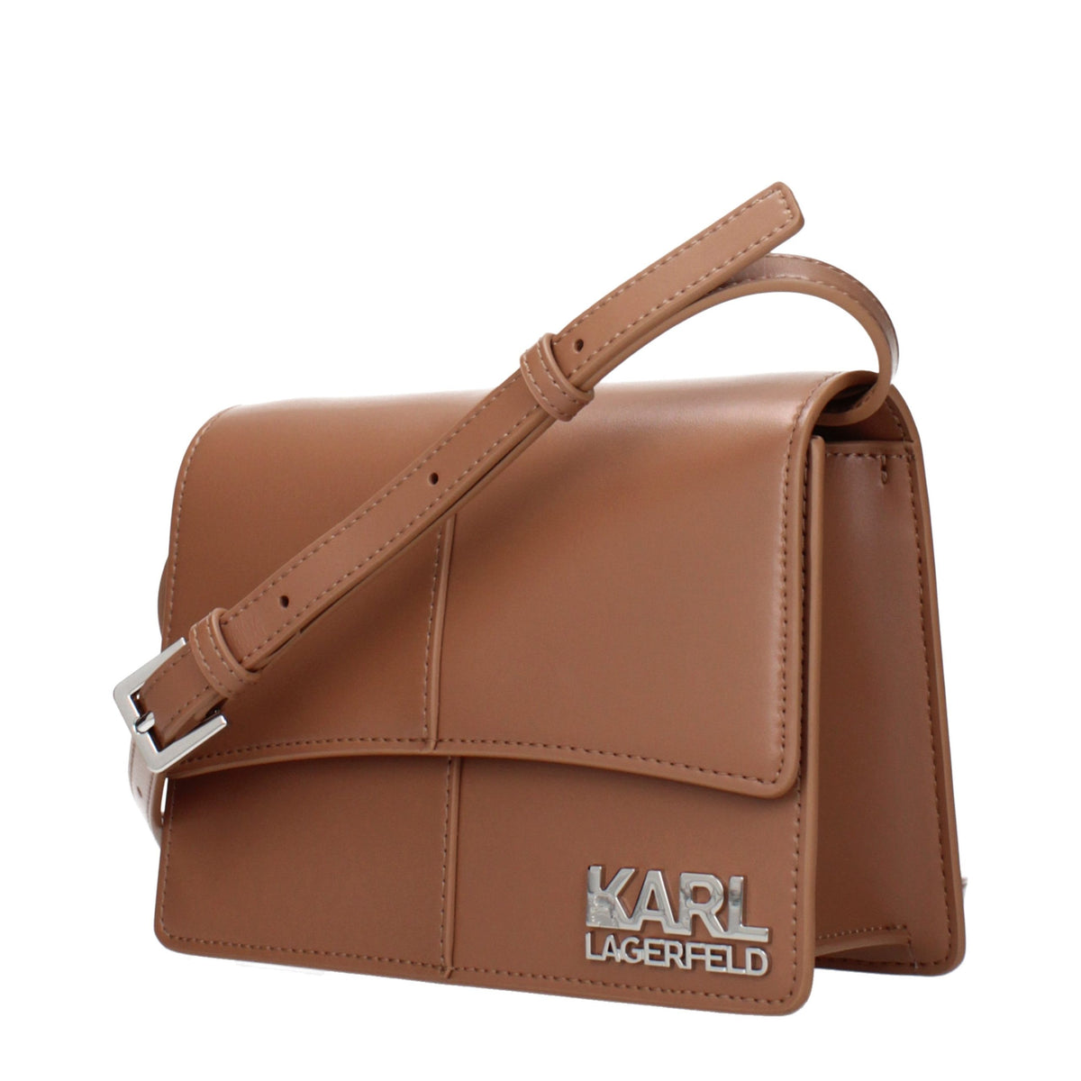 Karl Lagerfeld | Brown Polyethylene Crossbody Bag